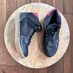Original Penguin Black Canvas And Leather Moby High Top Sneakers boys sz: 2